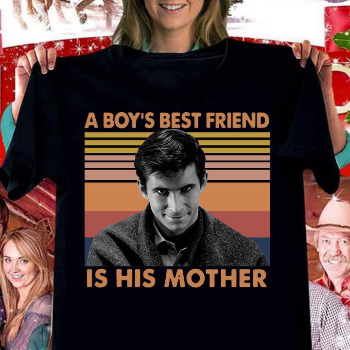 Norman Bates A boy’s best friend is his mother vintage t-shirt woman shirt