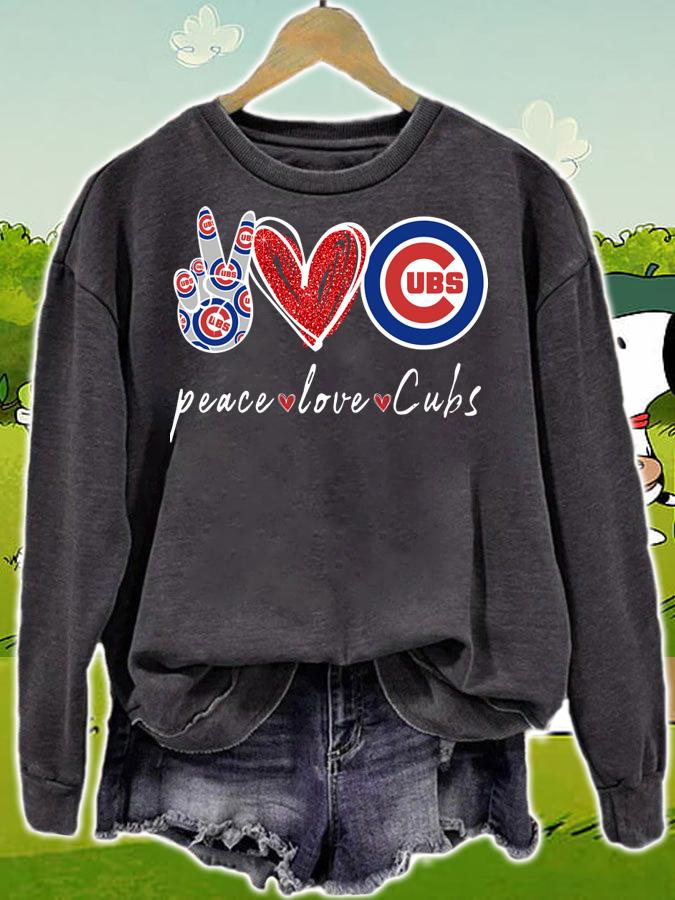 Peace Love Chicago Cubs Diamonds t-shirt sweatshirt