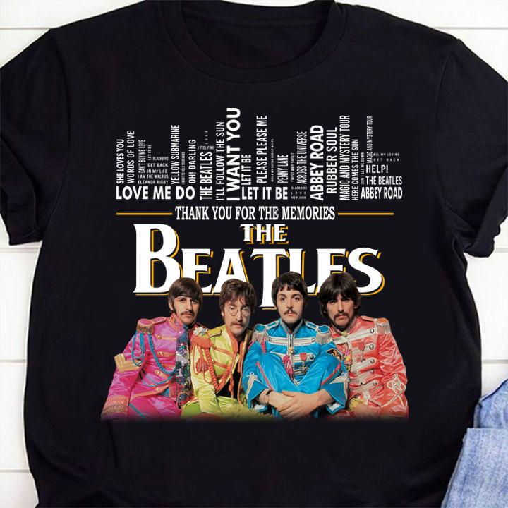 Thank You For The Memories The Beatles t-shirt shirt