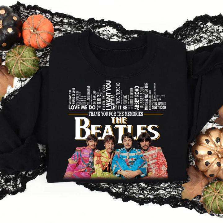 Thank You For The Memories The Beatles t-shirt sweatshirt