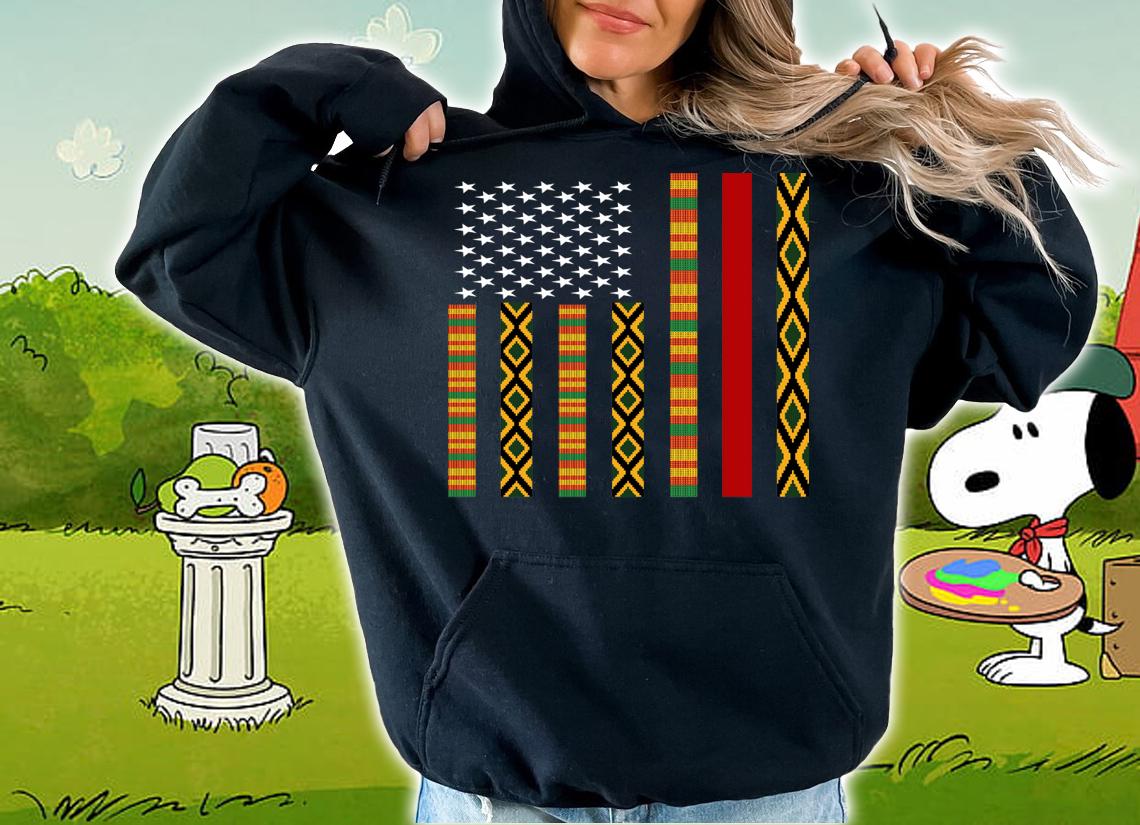 African Kente Cloth Sunglass American Flag Special t-shirt hoodie