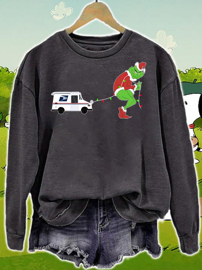 Grinch United States Postal Service Christmas t-shirt sweatshirt