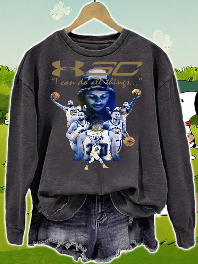 Stephen Curry I Can Do All Things Golden State Warriors Signature t-shirt sweatshirt