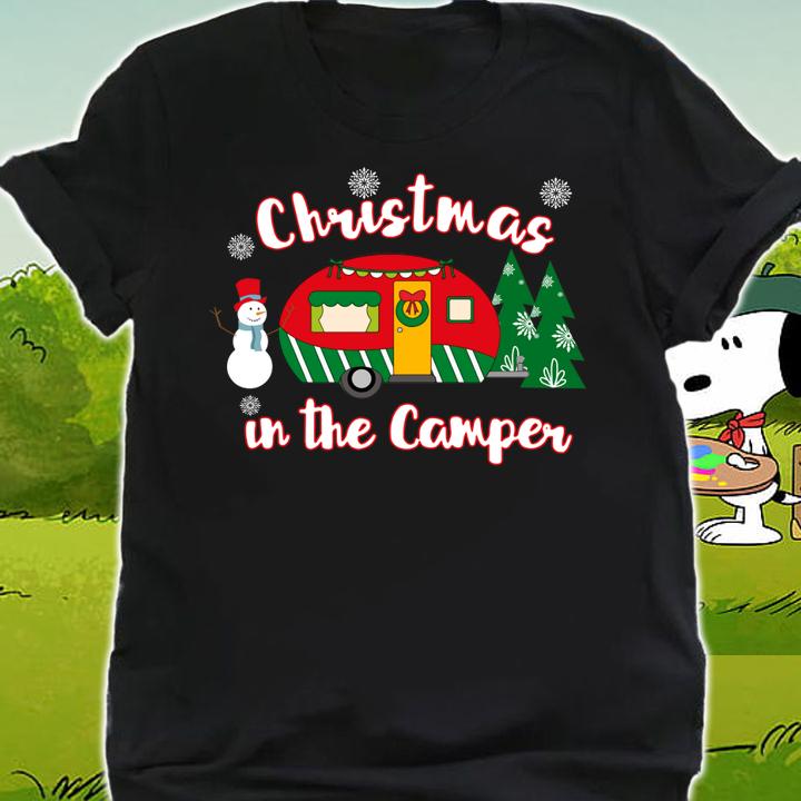 Christmas In The Camper Christmas Camping t-shirt shirt