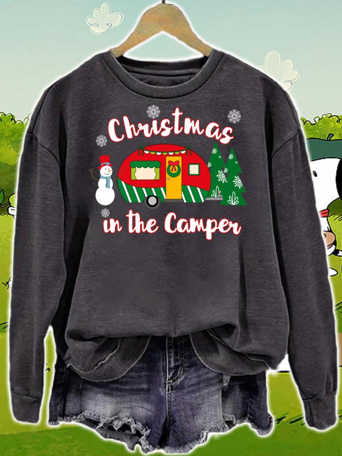 Christmas In The Camper Christmas Camping t-shirt sweatshirt