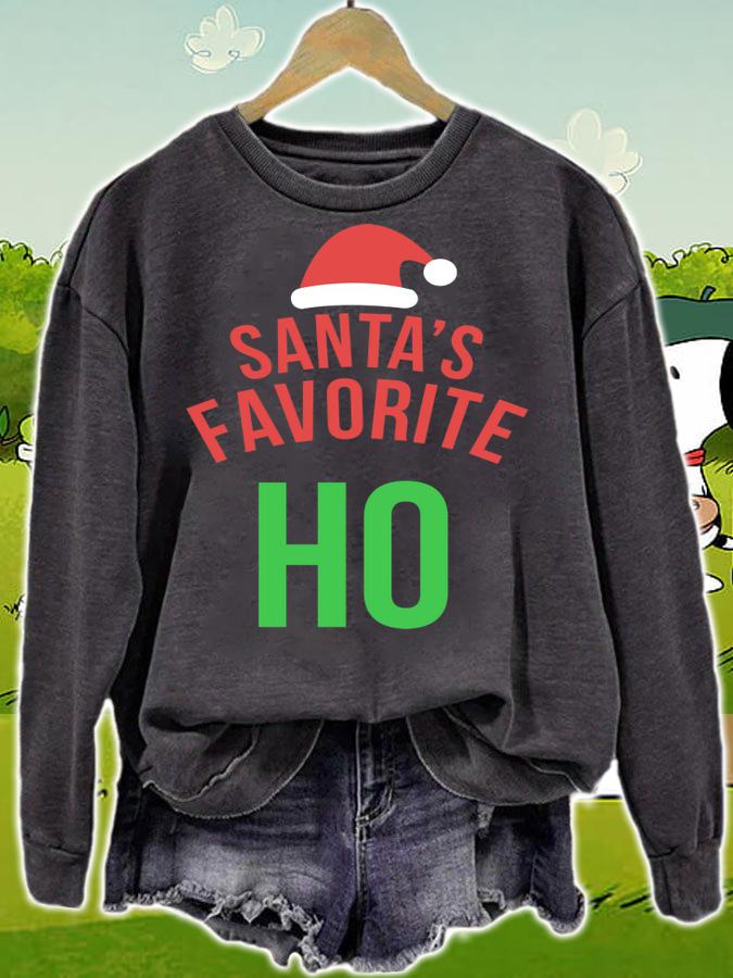 Santas Favorite Ho Inappropriate Xmas Funny Christmas t-shirt sweatshirt