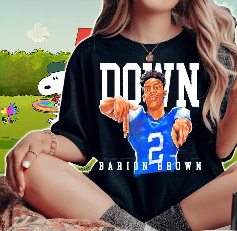 Barion Brown Ls Down Crew shirt t-shirt woman shirt