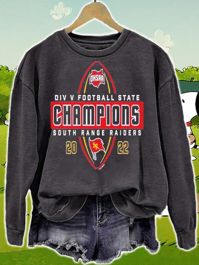 2022 OHSAA Football Division V State Champions South Range Raiders shirt t-shirt sweatshirt