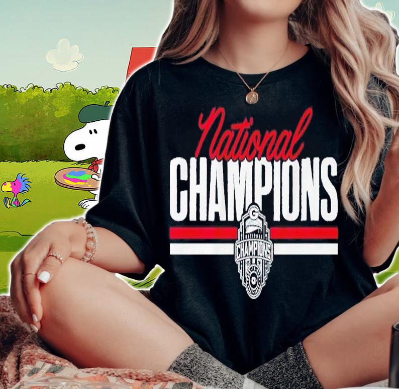 Georgia Football National Champions Script Block shirt t-shirt woman shirt
