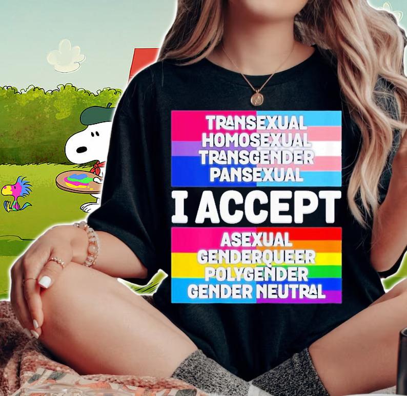 I Accept All Genders And Sexual Orientations Shirt t-shirt woman shirt