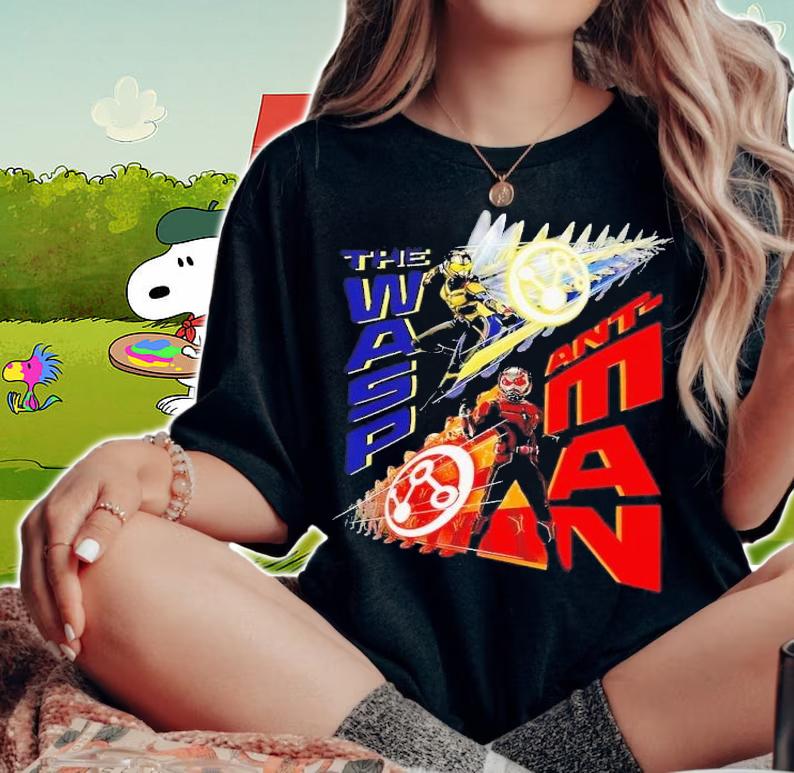 Marvel Ant-Man and the Wasp Quantumania The Wasp and Ant-Man Poster shirt t-shirt woman shirt