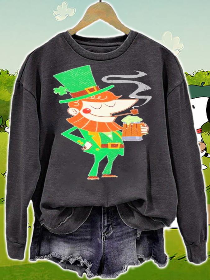 Mid Century Leprechaun St Patrick's Day Shirt t-shirt sweatshirt