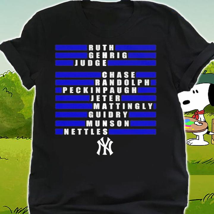New York Yankees the captains shirt t-shirt shirt