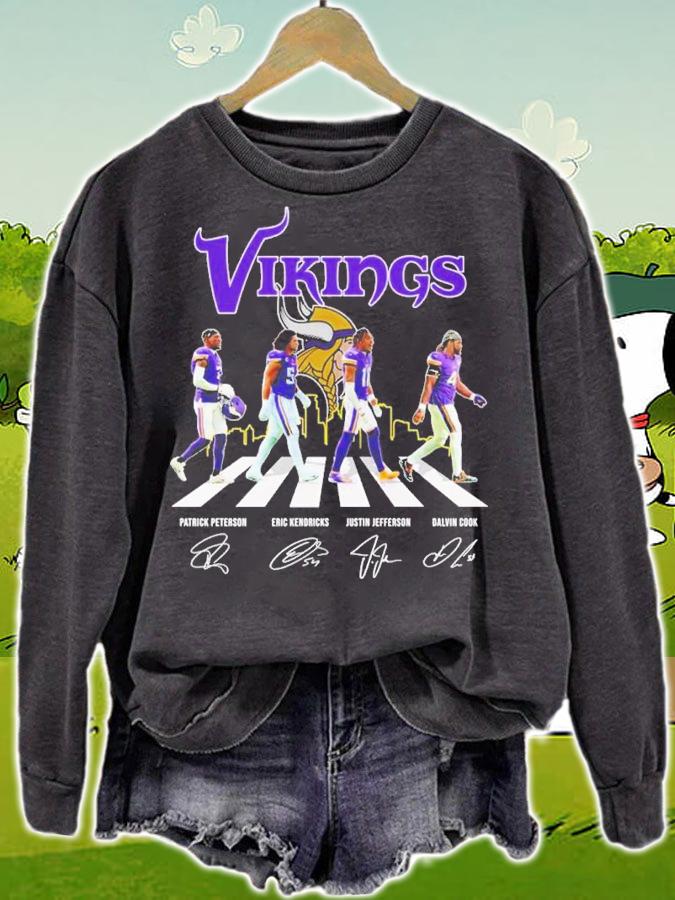 Minnesota Vikings Football Team Abbey Road 2022 Signatures Shirt t-shirt sweatshirt