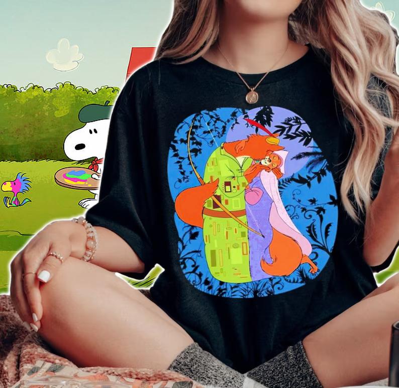 Moonlit Klimt Robin Hood shirt t-shirt woman shirt