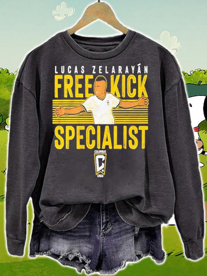 Columbus Crew Lucas Zelarayn Free Kick Specialist shirt t-shirt sweatshirt