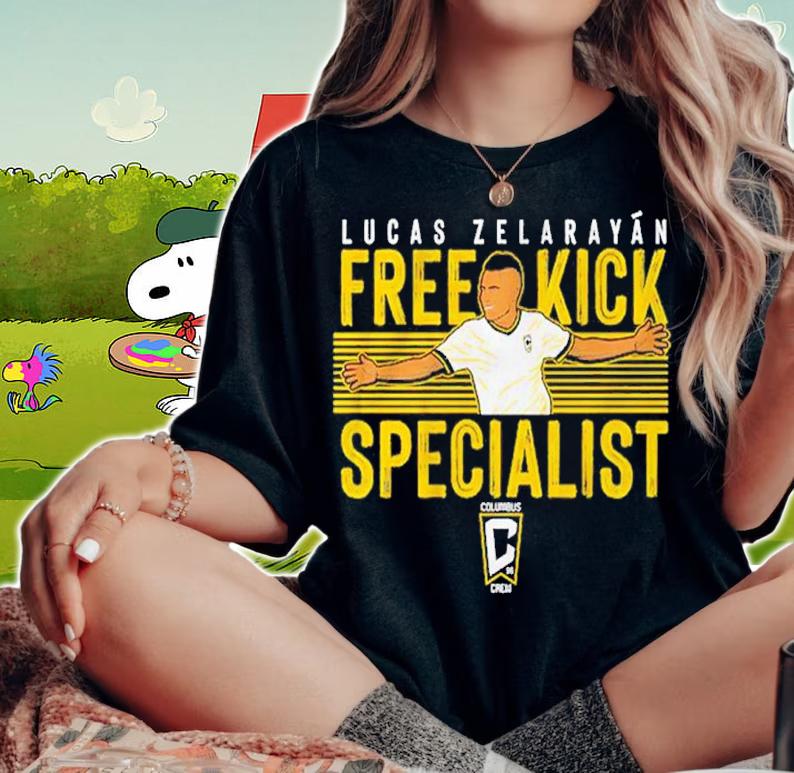 Columbus Crew Lucas Zelarayn Free Kick Specialist shirt t-shirt woman shirt