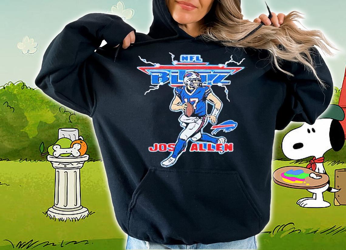 Josh Allen NFL Blitz Buffalo Bills Lighting Retro Buffalo Bills Shirt t-shirt hoodie
