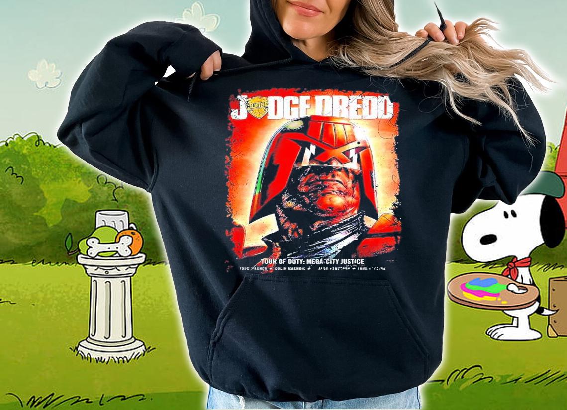 Judge Dredd Tour of Duty Mega City Justice shirt t-shirt hoodie