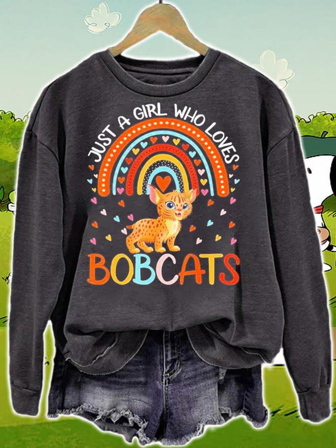 Just A Girl Who Loves Bobcats Shirt t-shirt sweatshirt