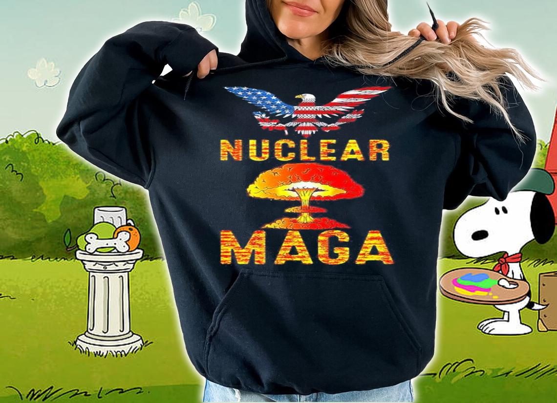 Nuclear Maga America Trump USA Eagle Flag Shirt t-shirt hoodie