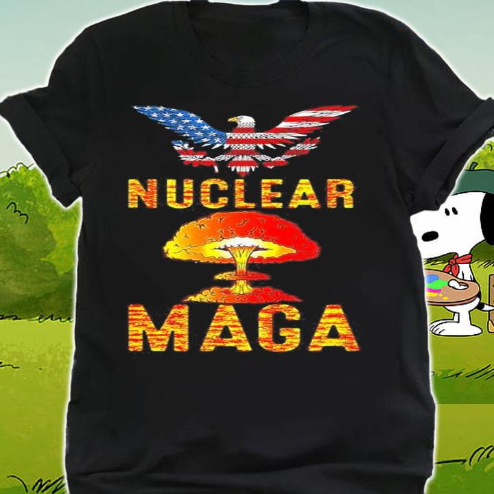 Nuclear Maga America Trump USA Eagle Flag Shirt t-shirt shirt