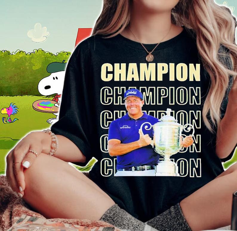 Phil mickelson t-shirt t-shirt woman shirt