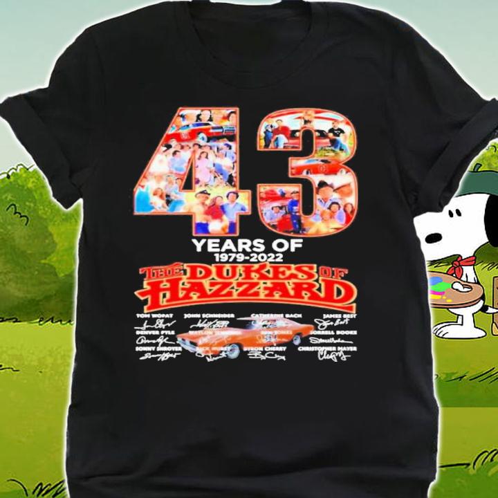 43 Years Of The Dukes Hazzard 1979-2022 Signatures Shirt t-shirt shirt