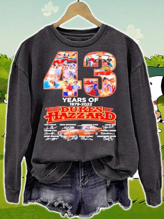 43 Years Of The Dukes Hazzard 1979-2022 Signatures Shirt t-shirt sweatshirt
