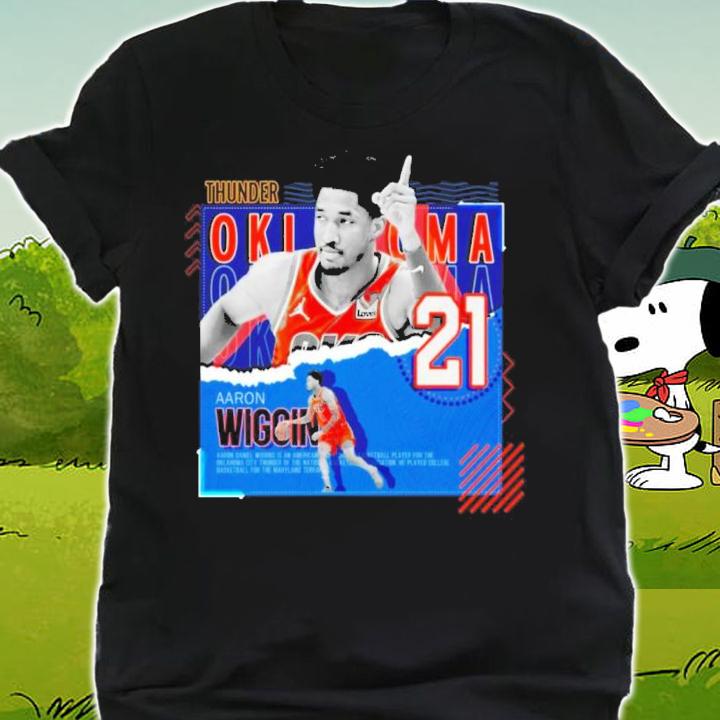 Aaron Wiggins Basketball Paper Poster Thunder Shirt t-shirt shirt