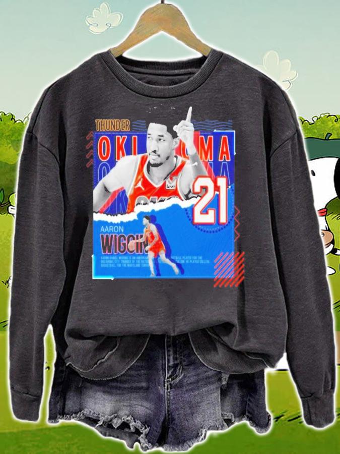 Aaron Wiggins Basketball Paper Poster Thunder Shirt t-shirt sweatshirt