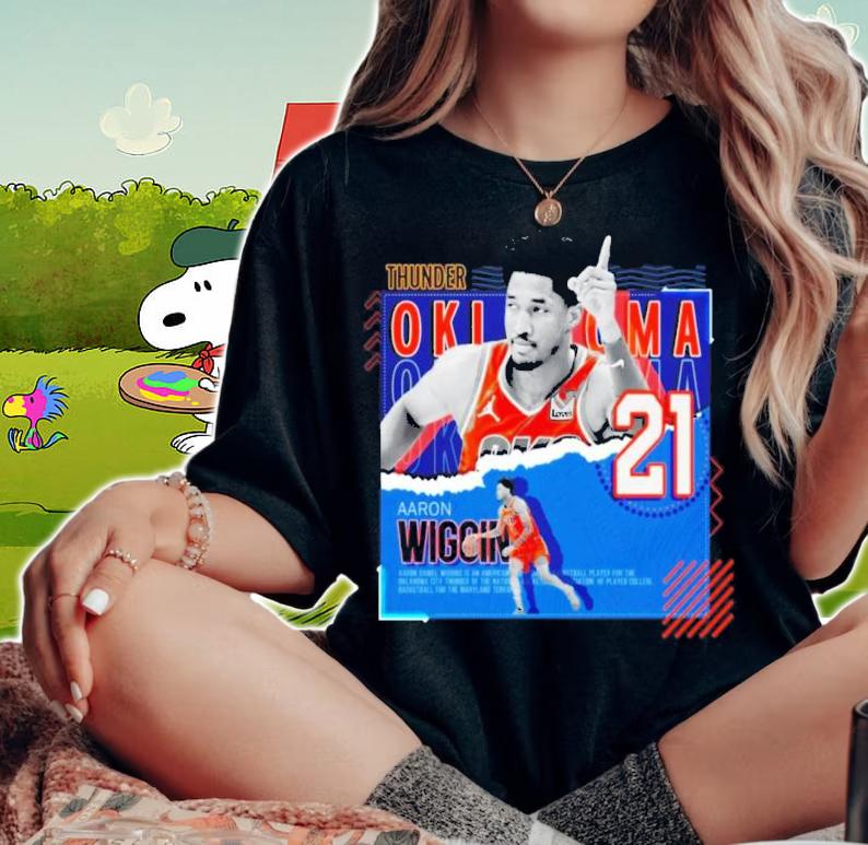 Aaron Wiggins Basketball Paper Poster Thunder Shirt t-shirt woman shirt