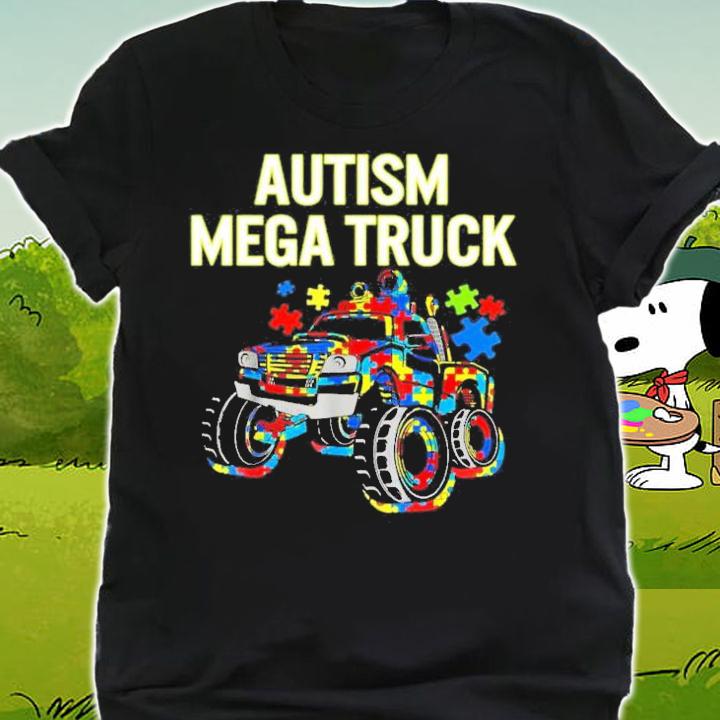 Autism Mega Truck Monster Truck Autism Awareness T-Shirt t-shirt shirt