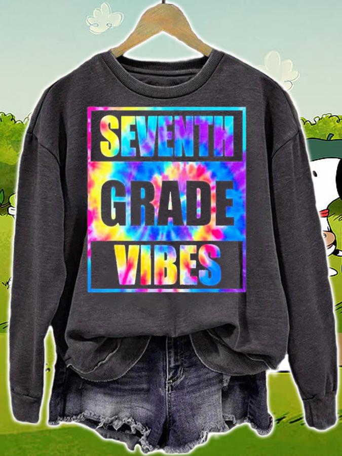 Back To School Seventh Grade Vibes Shirt t-shirt sweatshirt