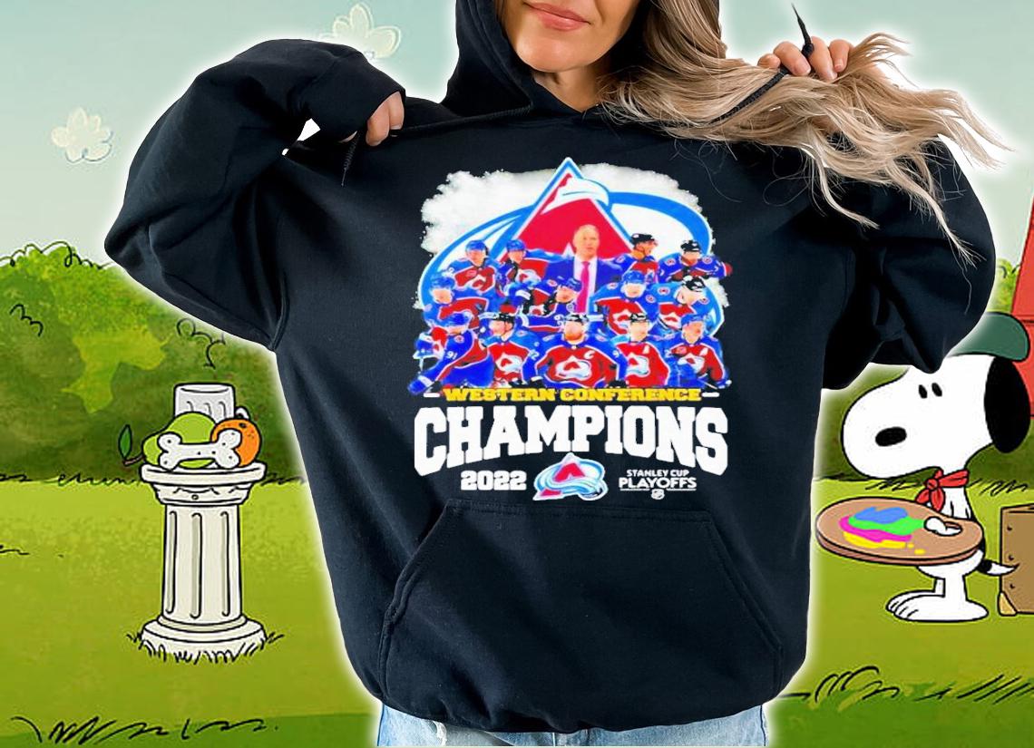 Colorado Avalanche Western Conference Champions 2022 Stanley Cup Playoffs T-Shirt t-shirt hoodie