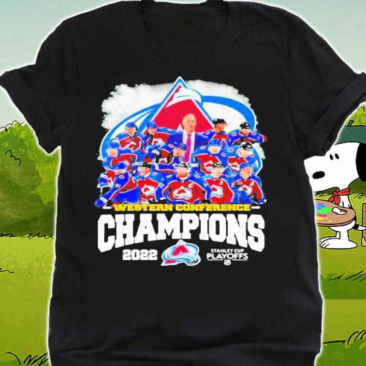 Colorado Avalanche Western Conference Champions 2022 Stanley Cup Playoffs T-Shirt t-shirt shirt