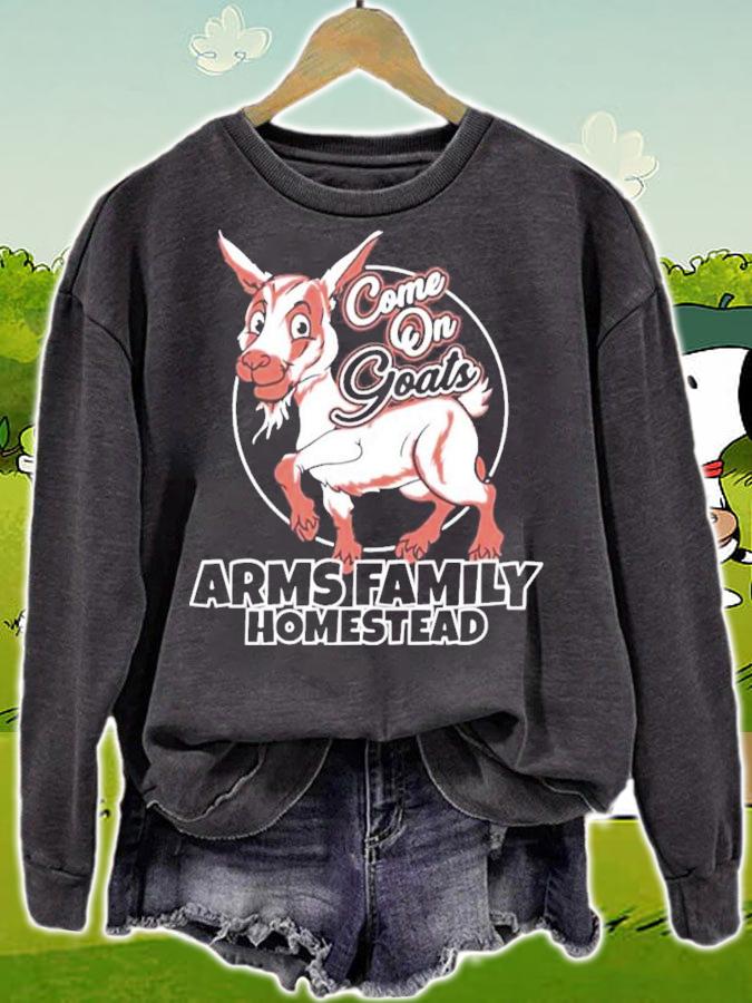 Come On Goats Arms Family Homestead T-Shirt t-shirt sweatshirt
