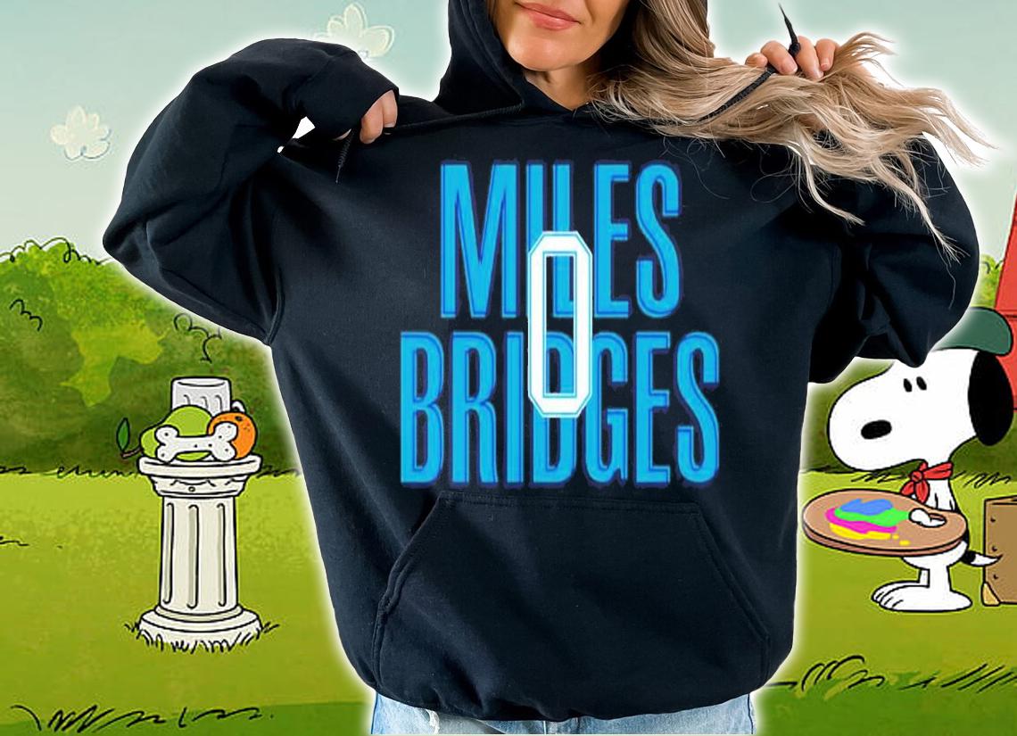 Typography Miles Bridges 0 NBA Basketball Player Shirt t-shirt hoodie