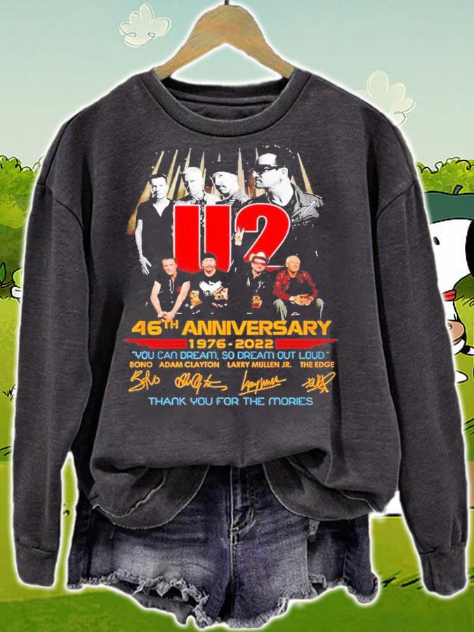 U2 46th anniversary 1976 2022 thank you for the memories shirt t-shirt sweatshirt