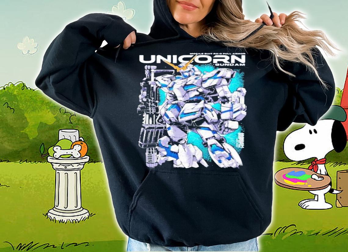 Unicorn Gundam RX-0 Full Armor Shirt t-shirt hoodie