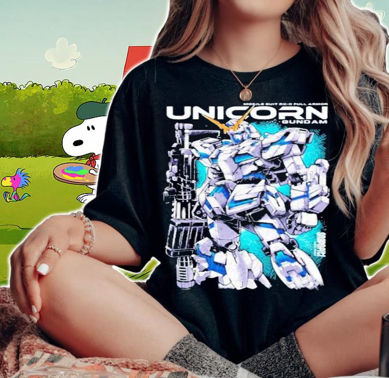 Unicorn Gundam RX-0 Full Armor Shirt t-shirt woman shirt