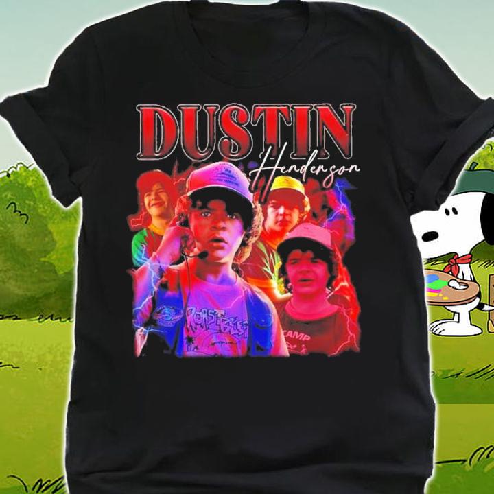 Dustin Henderson Stranger Things Style 90s T-Shirt t-shirt shirt