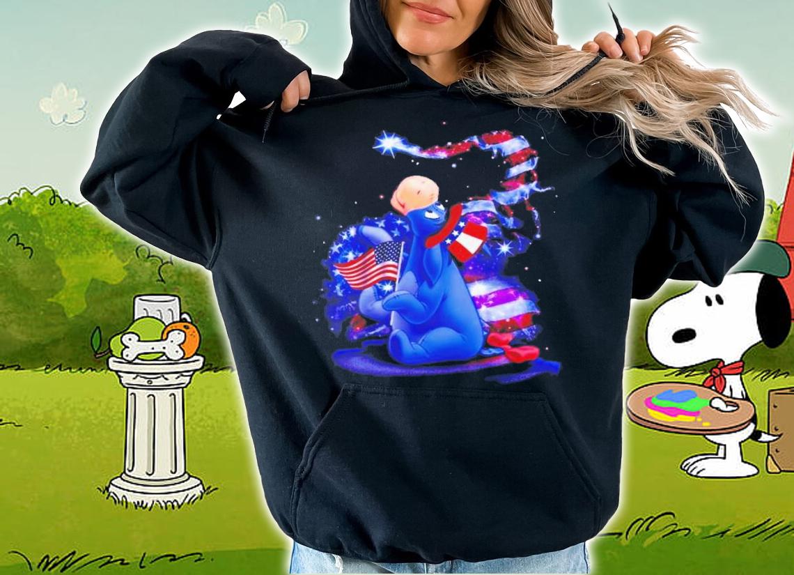 Eeyore Winnie The Pooh Disney 4th Of July Colorful Disney Graphic Cartoon T-Shirt t-shirt hoodie