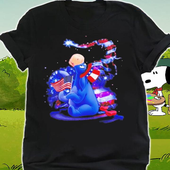 Eeyore Winnie The Pooh Disney 4th Of July Colorful Disney Graphic Cartoon T-Shirt t-shirt shirt