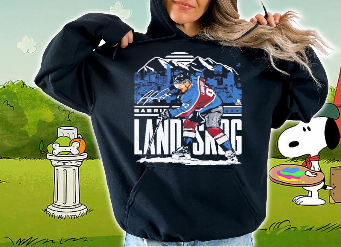 Gabriel Landeskog Colorado Player Skyline Hockey Signatures Shirt t-shirt hoodie