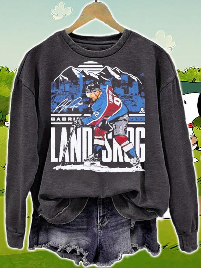 Gabriel Landeskog Colorado Player Skyline Hockey Signatures Shirt t-shirt sweatshirt