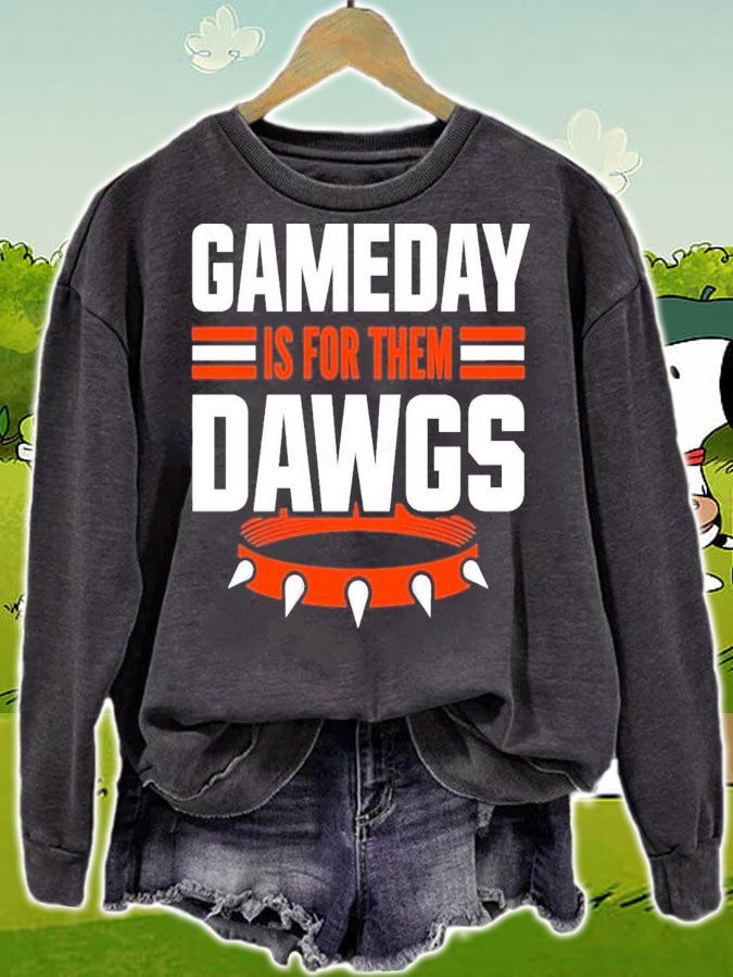 Gameday Is For Them Dawgs Cleveland Football T-Shirt t-shirt sweatshirt