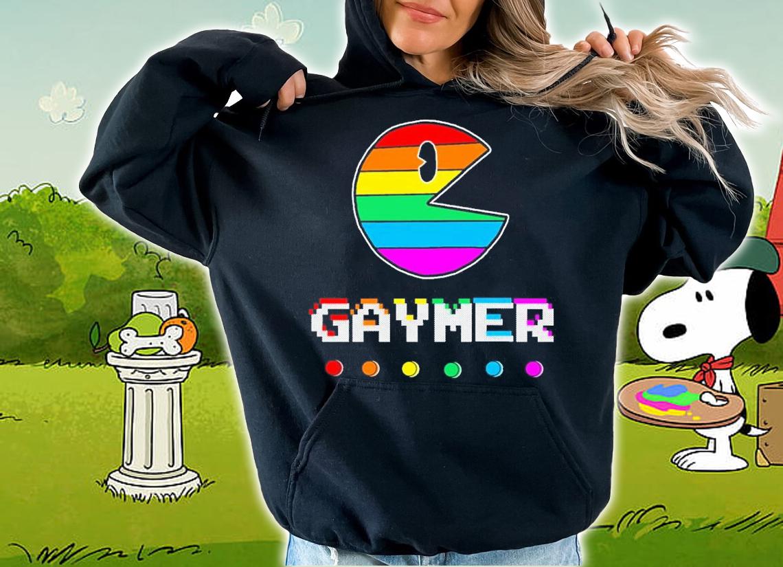 Gaymer Gay Gamer Pac Man Pride Shirt t-shirt hoodie