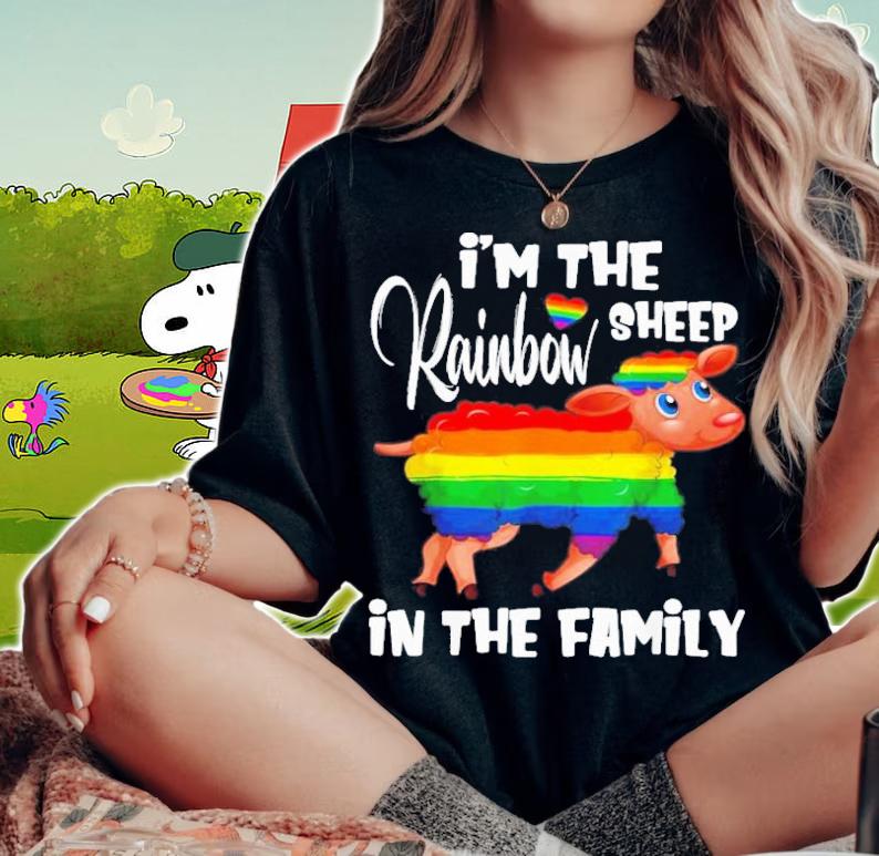 I'm The Rainbow Sheep In The Family LGBTQ Pride T-Shirt t-shirt woman shirt