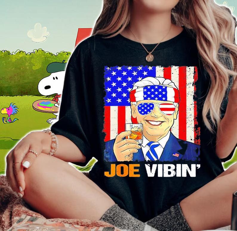 Joe US Flag 4th Of July President Biden Retro Drinking T-Shirt t-shirt woman shirt